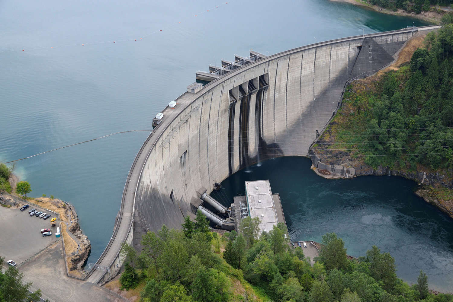 In this courtesy photo provided by Tacoma Power, Mossyrock Dam is seen in August 2013.